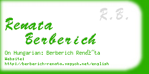 renata berberich business card